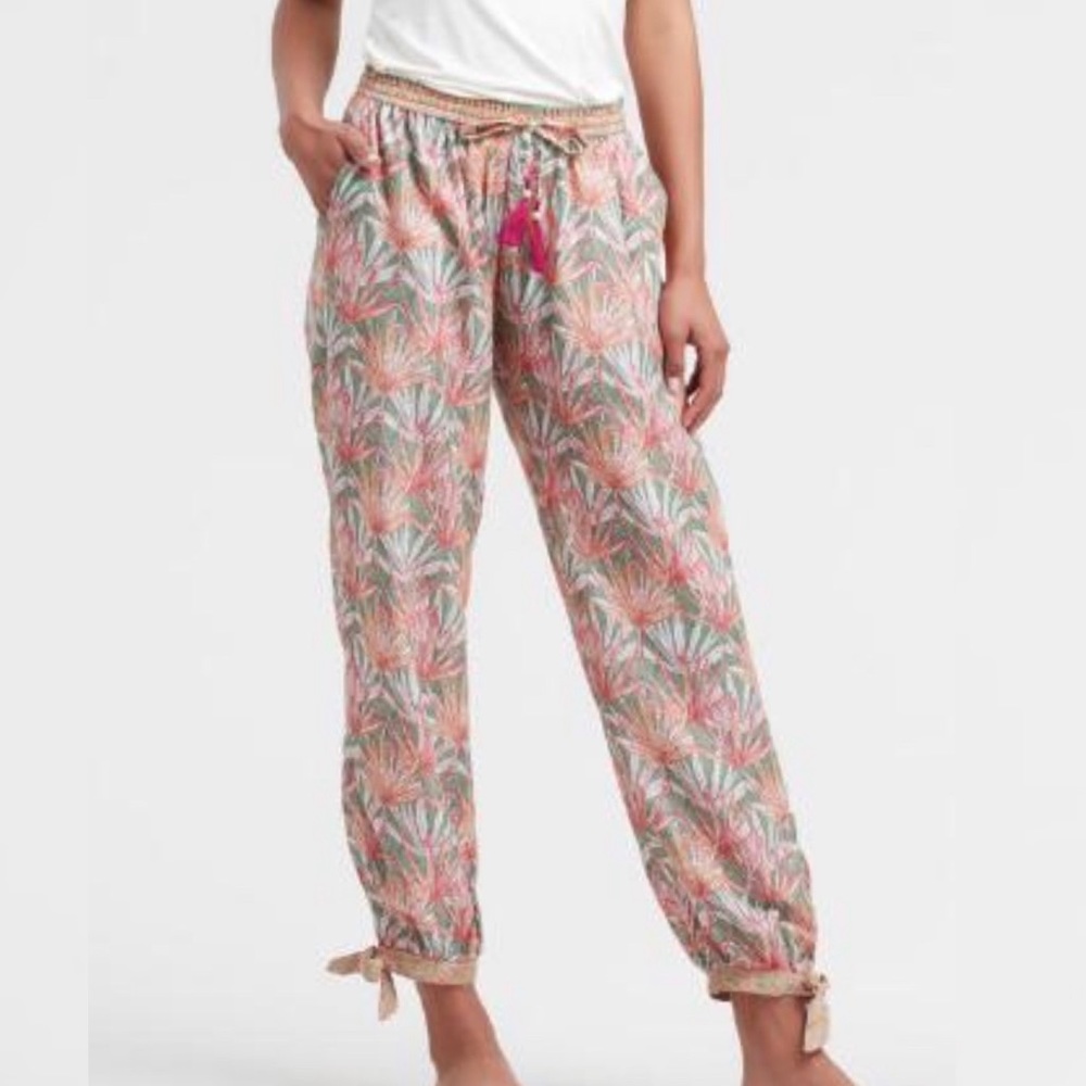 World Market Floral Palm Amandine Pajama Pants